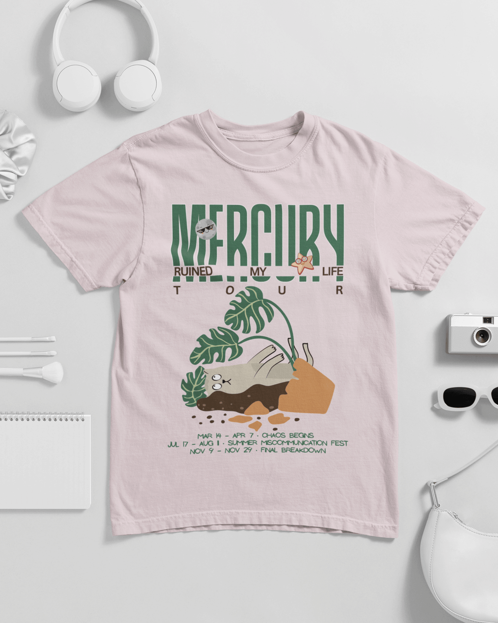 Mercury Ruined My Life Tour T-shirt